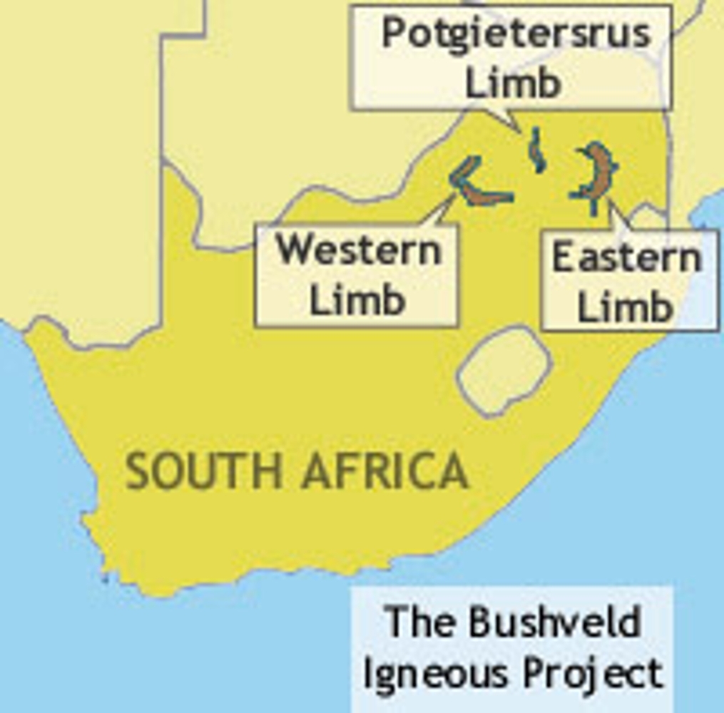 Platexco's mining ressources in South Africa