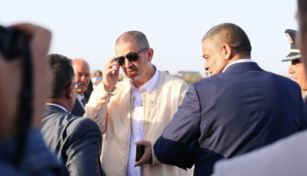 Mohamed Taher Issa, owner of the Malta-based private airline company Medsky Airways, in Misrata on 7 April 2022.