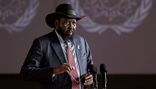 South Sudan's President Salva Kiir at the State House in Nairobi on 9 May 2024.