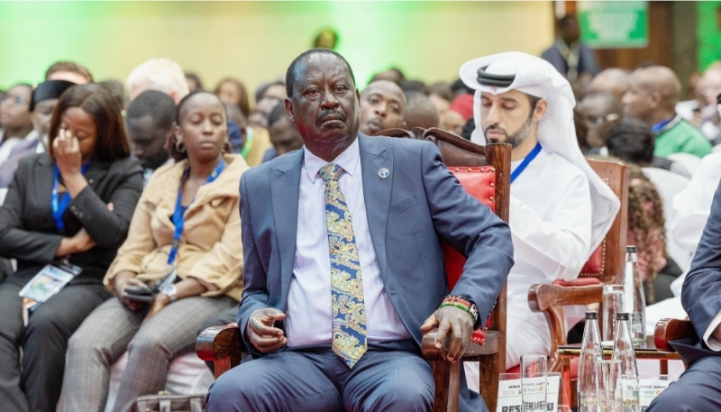 Raila Odinga at the 1st Africa Climate Summit in Nairobi, Kenya, 5 September 2023.