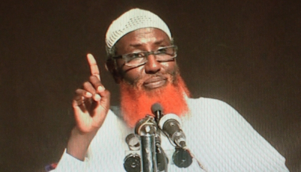 Somali-born cleric Abdul Qadir Mumin, head of the Islamic State group in East Africa, in 2016.