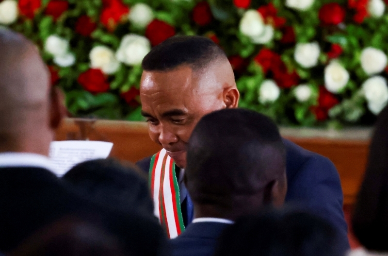 Colonel Michael Randrianirina in Antananarivo,  17 October 2025. 