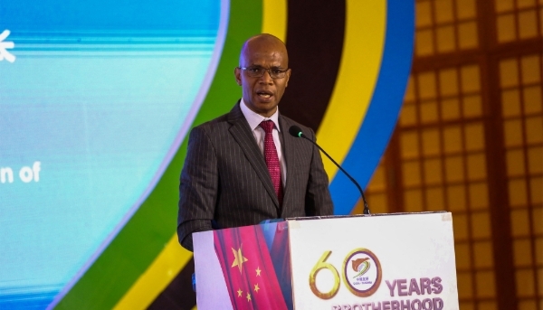 The former Tanzanian foreign minister January Makamba in Dar es Salaam on 15 April 2024. 