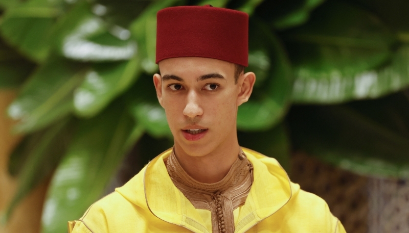 Mohammed VI's only son, Moulay Hassan, at the Royal Palace in Rabat, 29 October 2024.