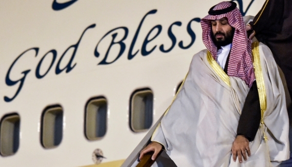 Saudi Crown Prince and Prime Minister Mohammed bin Salman in Algiers, 2 December 2018.