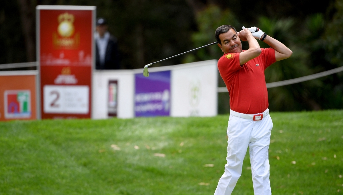 Morocco's Moulay Rachid during the Hassan II Golf Trophy at the Royal Golf Dar Es Salam in Rabat on 24 April 2019.