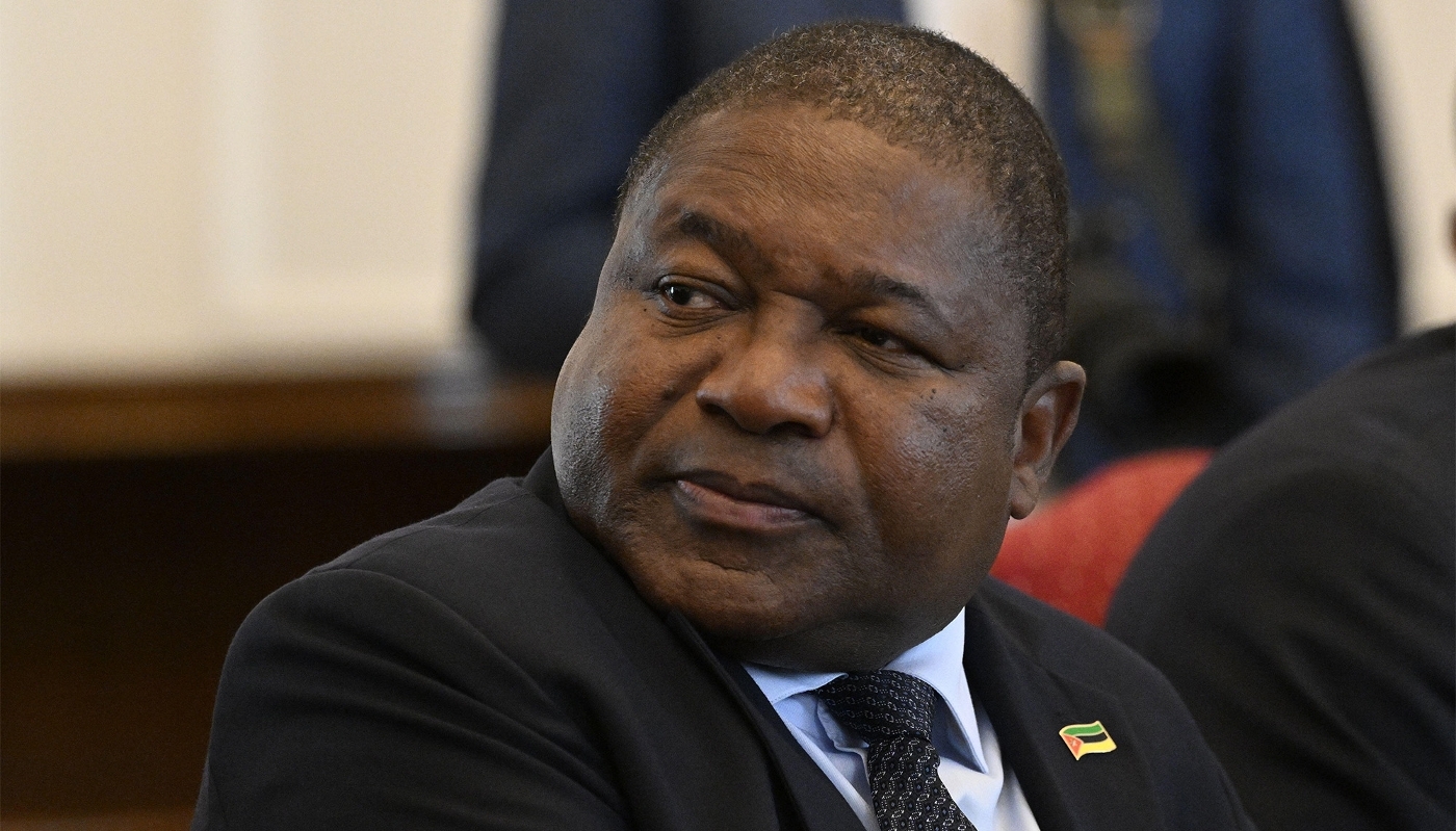 Mozambican President Filipe Nyusi in Prague, Czech Republic on 8 August 2023.