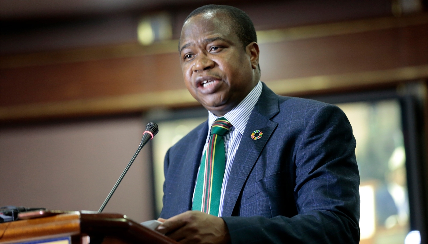 Zimbabwe's finance and economic development minister Mthuli Ncube in Harare on 11 March 2020.