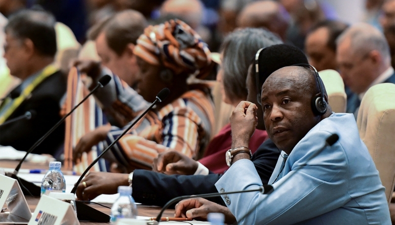 Burundi's President Evariste Ndayishimiye in Kampala, Uganda, on 19 January 2024. 