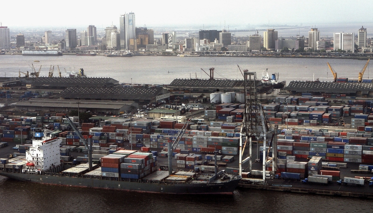 Apapa port in Lagos, Nigeria, 2006.