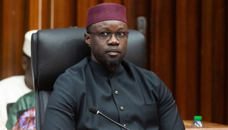 Senegalese PM Ousmane Sonko in Dakar, on 21 February 2025. 