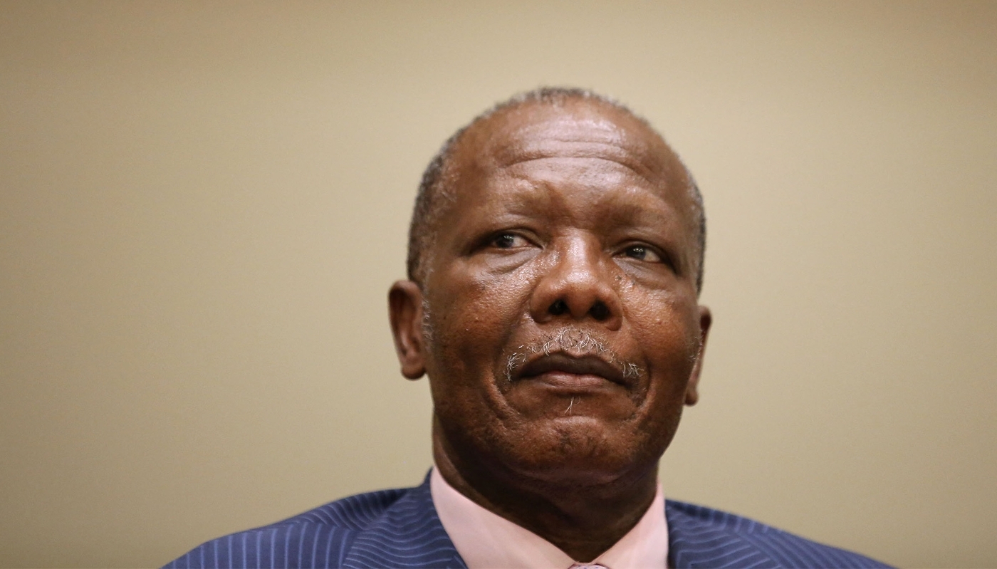 Republic of Congo minister of mines and geology Pierre Oba in New York on 26 May 2015.