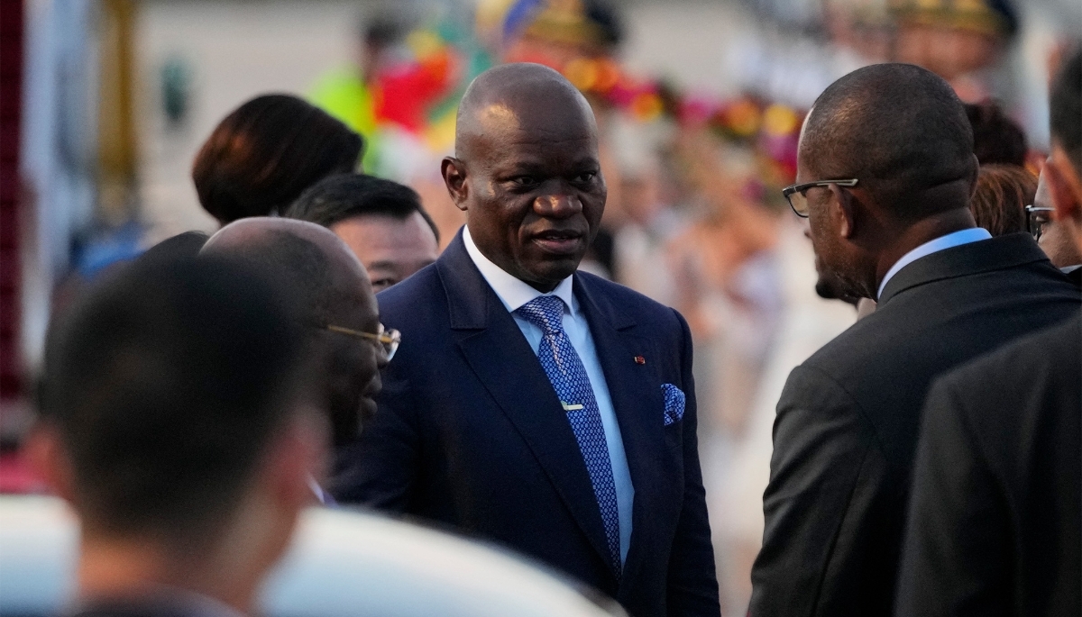 Gabonese transitional president Brice Clotaire Oligui Nguema in Beijing, September 2024.