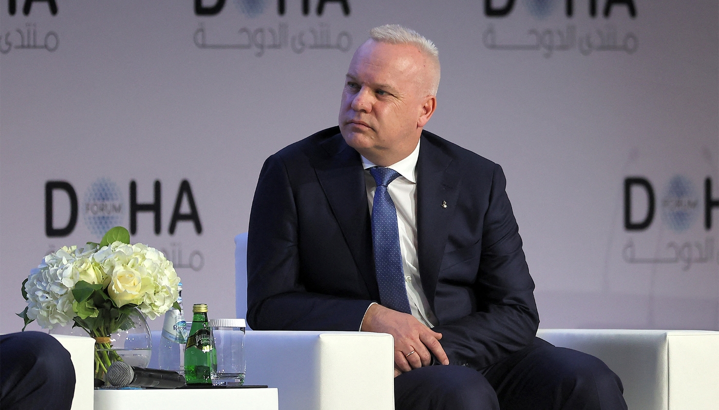 Anders Opedal, President and CEO of Equinor, in Doha on 26 March 2022.
