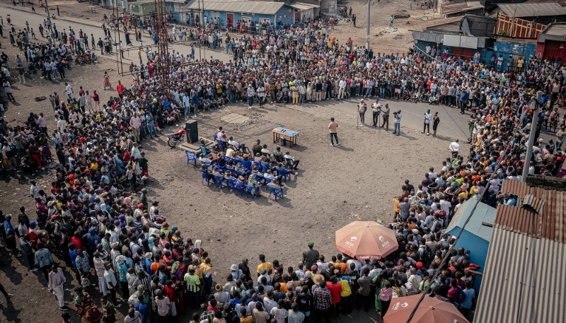 An AFC/M23 meeting in Goma, DRC, on 24 July 2025.