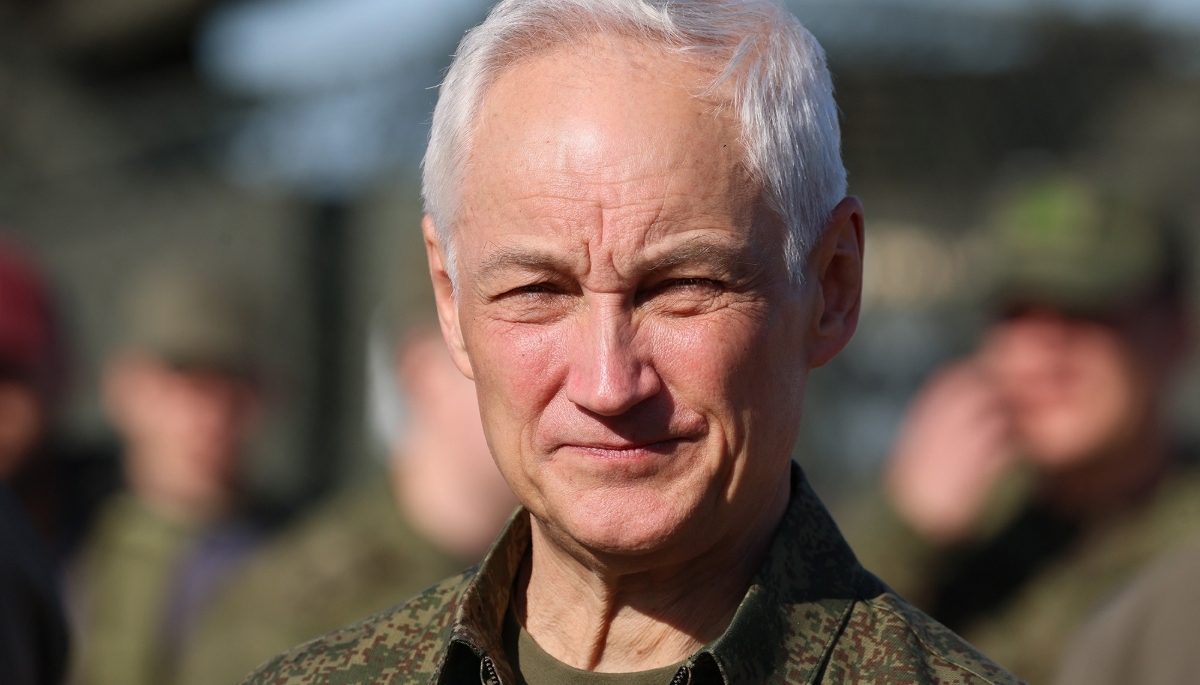 Andrei Belousov attending an armed forces training exercise in Nizhny Novgorod Oblast, Russia in September 2025.