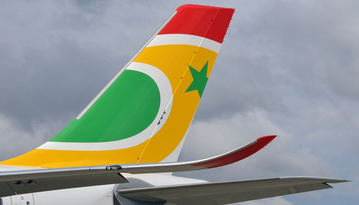 An Air Senegal Airbus A330 aircraft parked in Colomiers, southwestern France, in 2019.