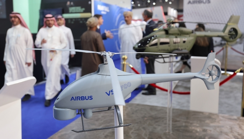 The World Defense Show in Riyadh, Saudi Arabia, 7 March 2022.