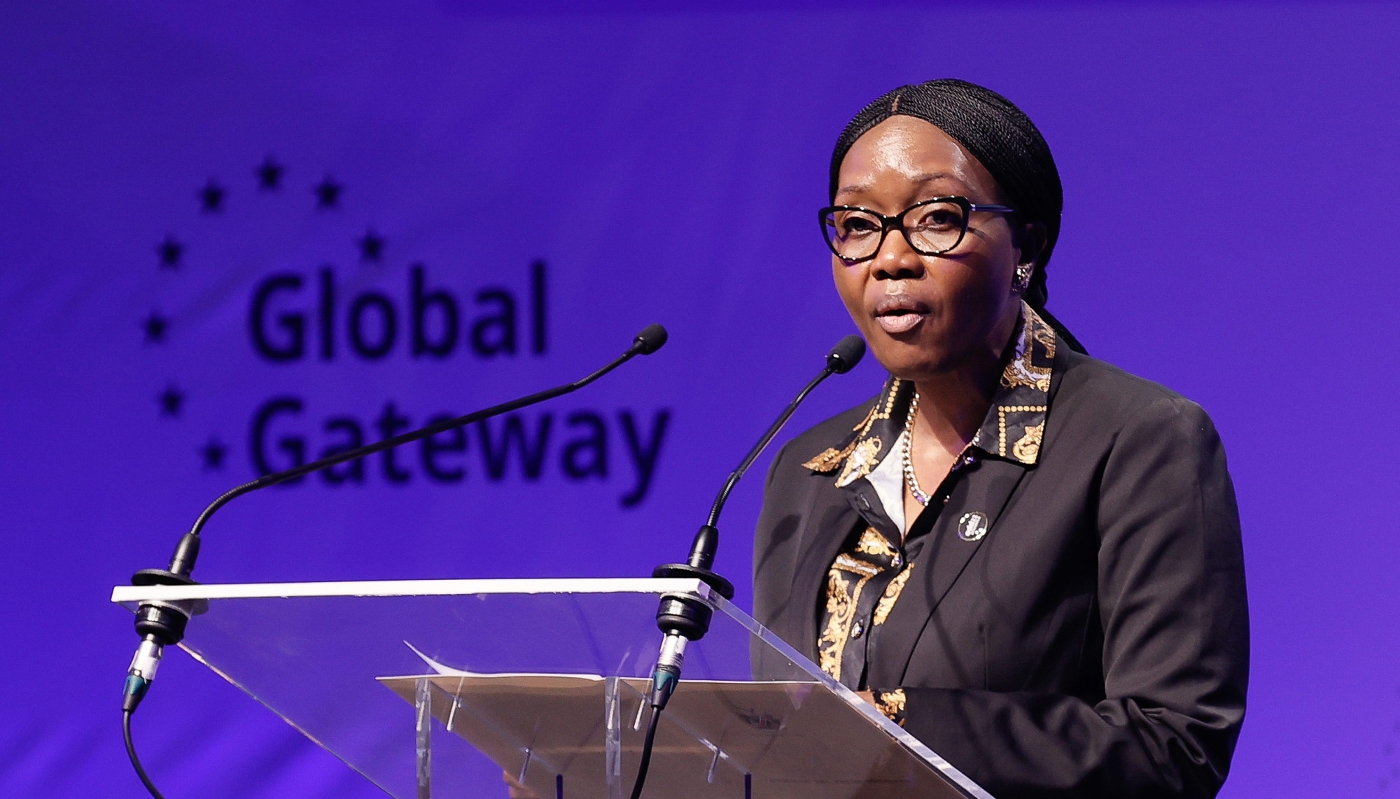 Prime Minister of Namibia Saara Kuugongelwa-Amadhila in Brussels, 21 June 2022.