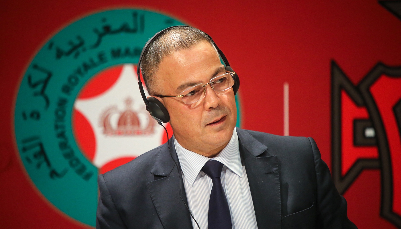 Royal Moroccan Football Federation President Fouzi Lekjaa in Rabat, 28 October 2023.