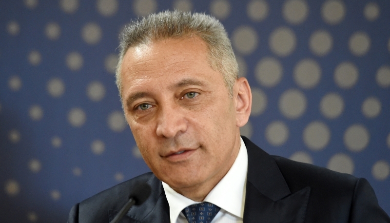 Moulay Hafid Elalamy at the Kenitra PSA Car Assembly Plant, Morocco, 21 June 2019.