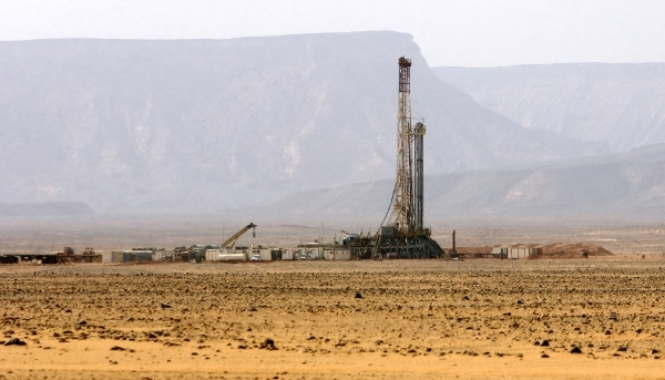 An oil field in south-west Libya in 2020.