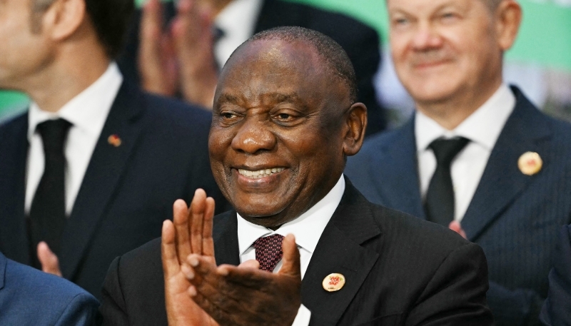 South African president Cyril Ramaphosa at the G20 leaders meeting in Rio de Janeiro, Brazil, on 19 November 2024.