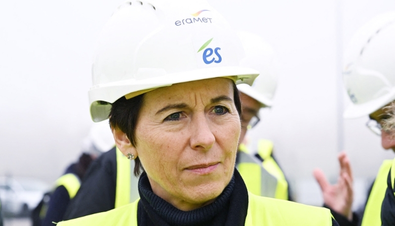 CEO of French mining group Eramet, Christel Bories, in Rittershoffen, eastern France, on 13 February 2023.