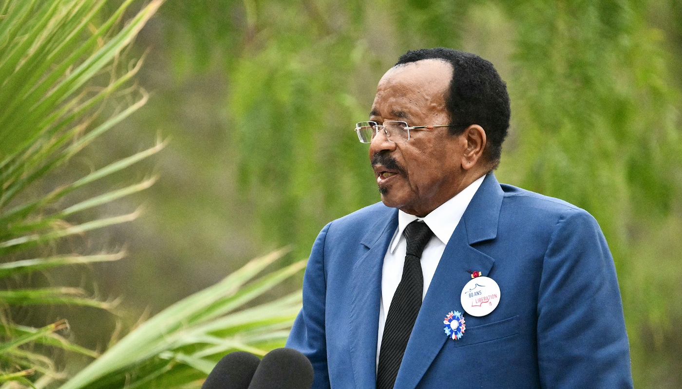 Paul Biya at the 80th anniversary of the Allied landings in Provence during World War II, in Boulouris-sur-Mer, France, 15 August 2024.