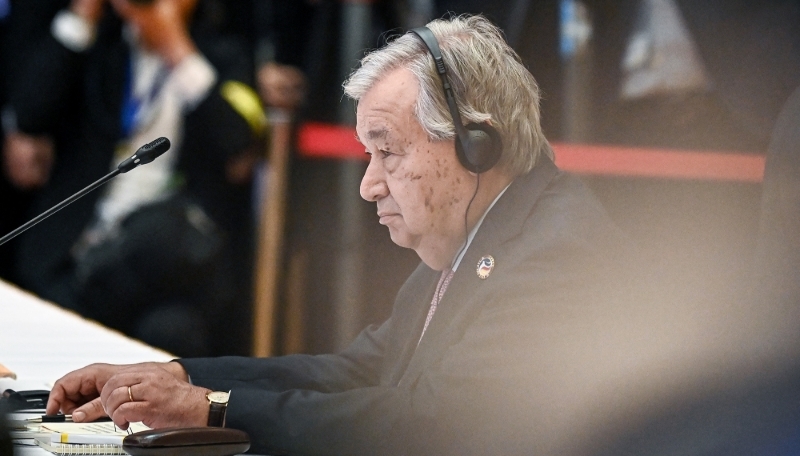 António Guterres at the Association of Southeast Asian Nations (ASEAN) Summit in Vientiane, Laos, on 11 October 2024.