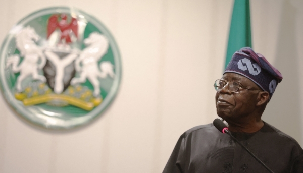 Nigerian president Bola Ahmed Tinubu in Abuja, 29 October 2023.