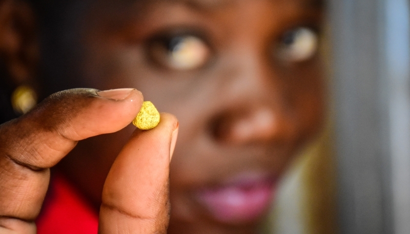 Artisanal miner in a formerly British run gold mine in Kenya, in 2018.