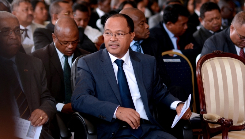 Edgard Razafindravahy in Antananarivo's town hall on 13 May 2013