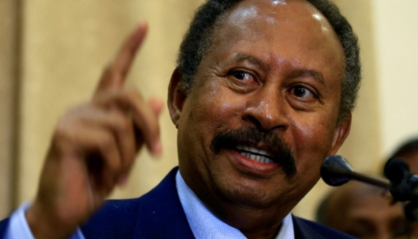 Sudan's former prime minister Abdallah Hamdok, chair of Taqaddum, in 2019.