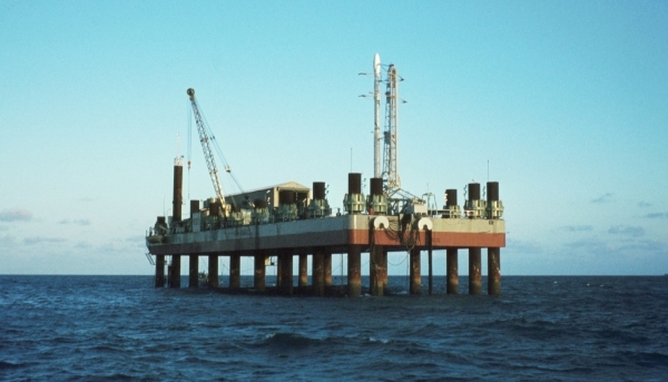 San Marco launch platform in Kenya, in 1974.