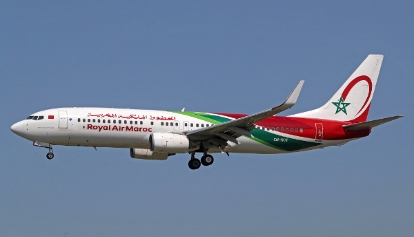 A Boeing from Royal Air Maroc in Barcelona, Spain, on 12 April 2024.