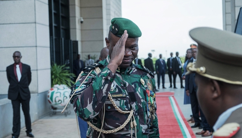 Transition President Brice Oligui Nguema in Burundi, 20 October 2023.