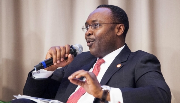 Albert Zeufack at the World Bank/IMF Spring Meetings, in Washington, DC, USA, 22 April 2017.