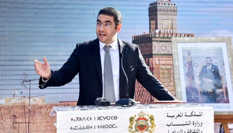 Moroccan Culture Minister Mohamed Mehdi Bensaïd in Rabat on 18 November 2021.