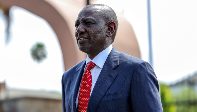 Kenya's President William Ruto in Nairobi, 21 November 2024.