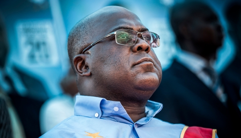 DR Congo President Félix Tshisekedi in Kinshasa, 21 December 2018.