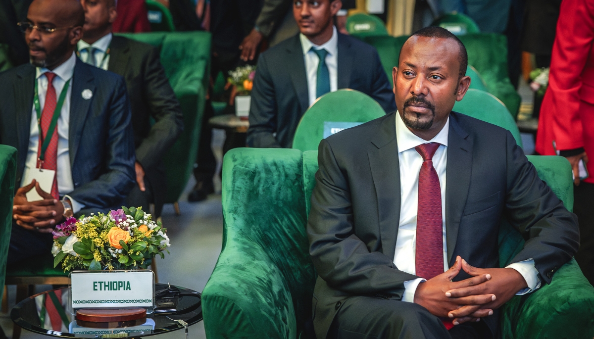 Ethiopian Prime Minister Abiy Ahmed in Addis Ababa on 8 September 2025.