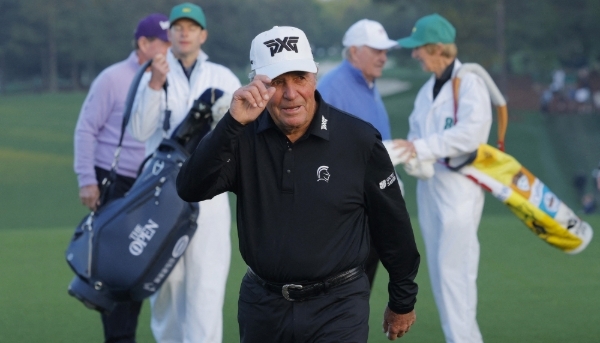Gary Player during the Masters at the Augusta National Golf Club, USA, 10 April 2025.