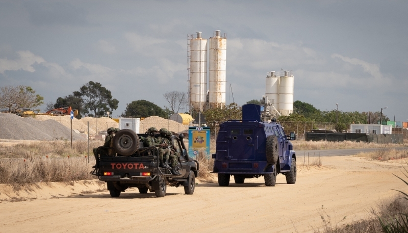 The TotalEnergies gas complex in Afungi, Cabo Delgado, September 2021.