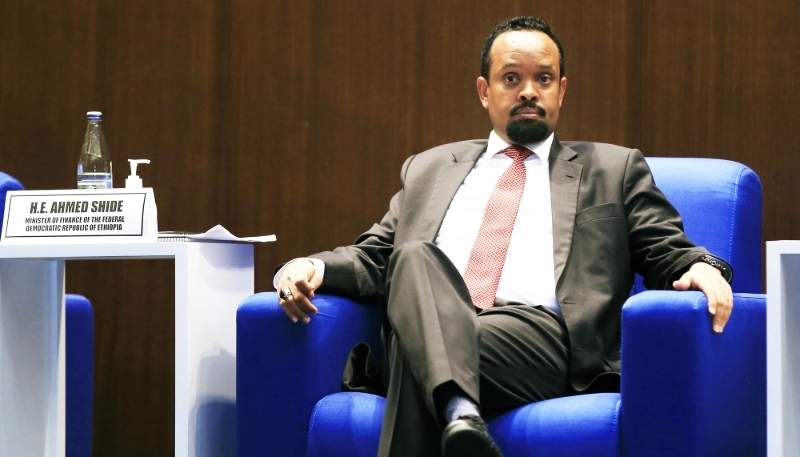 Ethiopian finance minister Ahmed Shide in Addis Ababa, on 2 August 2022.