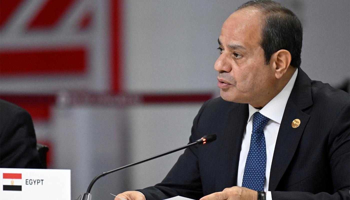 Egyptian President Abdel Fattah al-Sisi in Kazan, Russia, 23 October 2024.