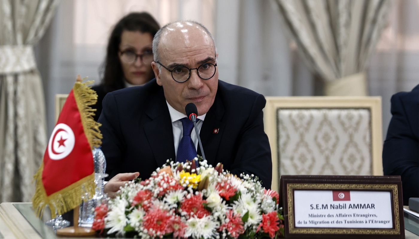 Nabil Ammar in Tunis, 15 January 2024.
