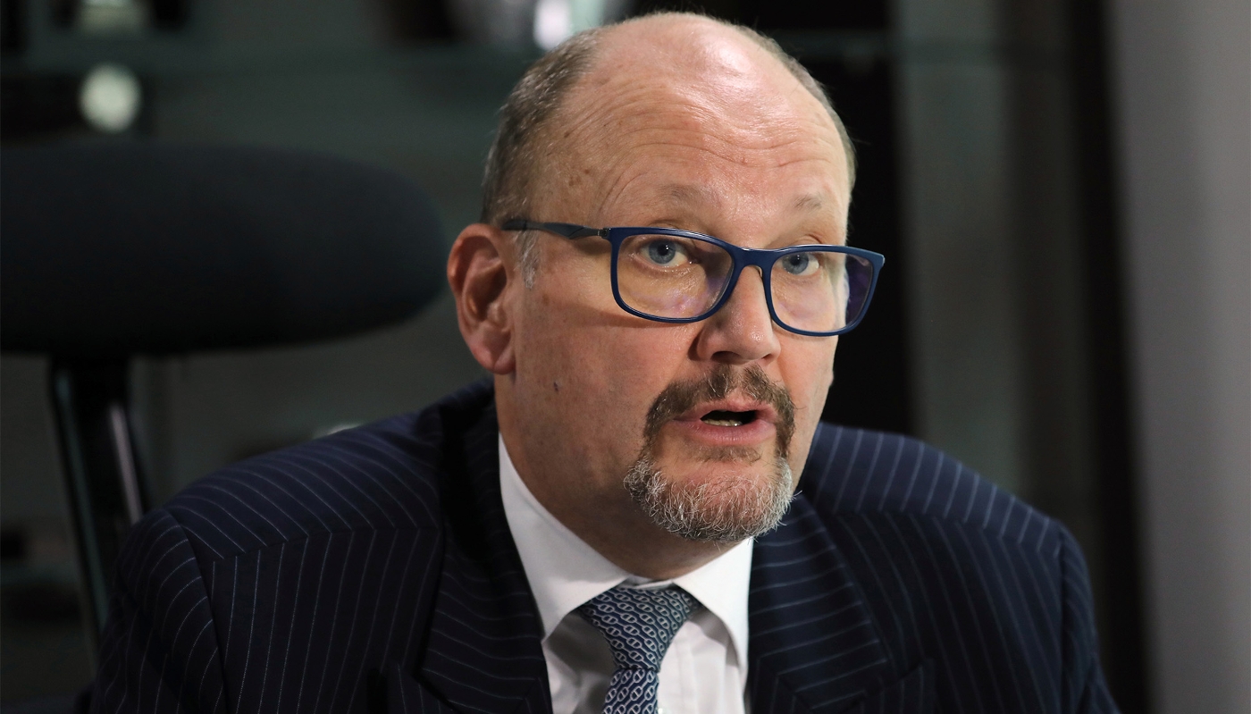 Michel Arrion, the executive director of the International Cocoa Organization (ICCO), in Abidjan, Ivory Coast, on 15 May 2019.