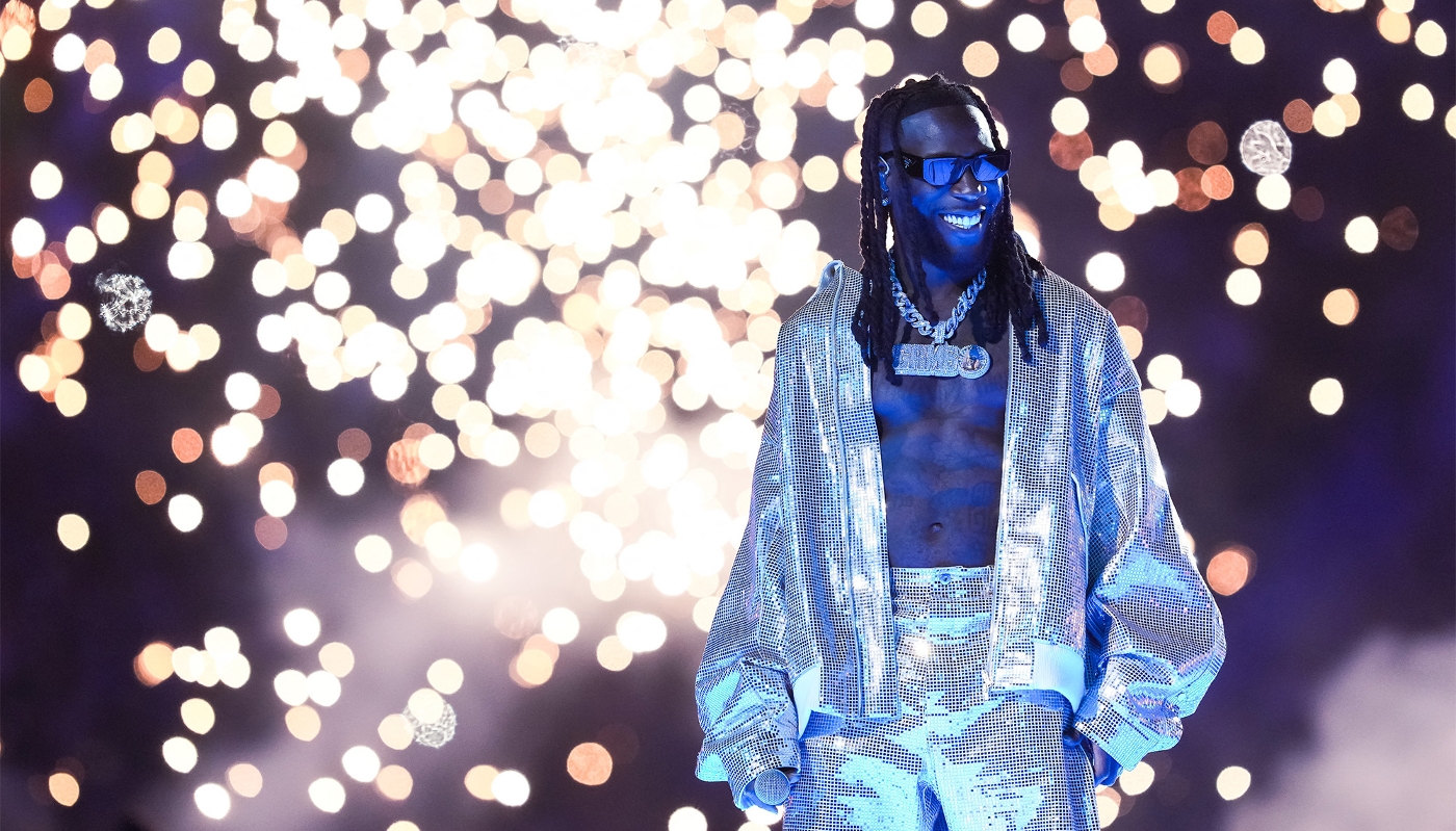 Nigerian singer Damini Ebunoluwa Ogulu aka Burna Boy at Atatürk Olympic Stadium, Istanbul, Turkey, 10 June 2023.