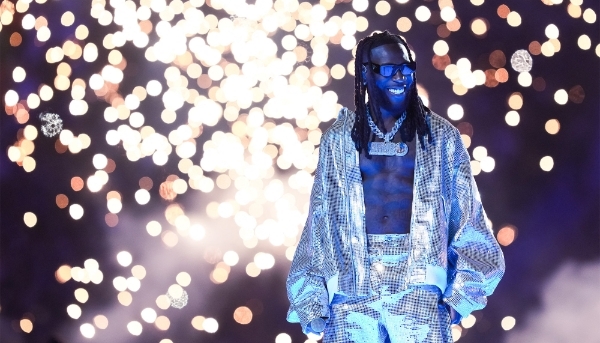 Nigerian singer Damini Ebunoluwa Ogulu aka Burna Boy at Atatürk Olympic Stadium, Istanbul, Turkey, 10 June 2023. 